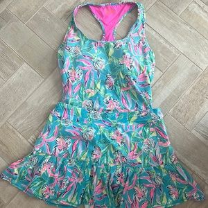 Lilly Pulitzer Luxletic tank and tennis skirt w/ shorts sz M